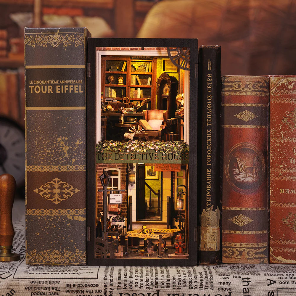 Agencja Detektywistyczna - - Drewniana miniatura, Puzzle 3D