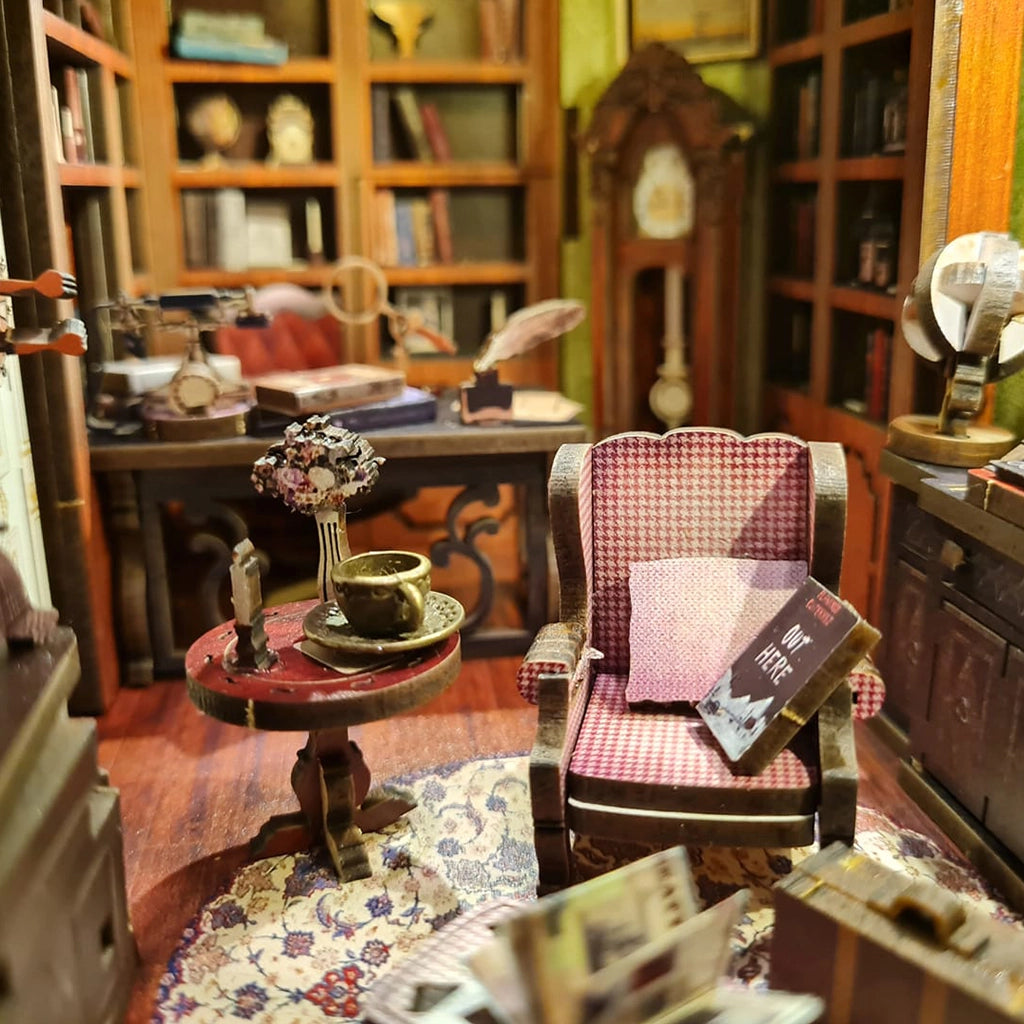 Agencja Detektywistyczna - - Drewniana miniatura, Puzzle 3D