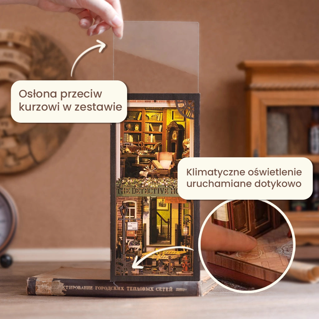 Agencja Detektywistyczna - - Drewniana miniatura, Puzzle 3D