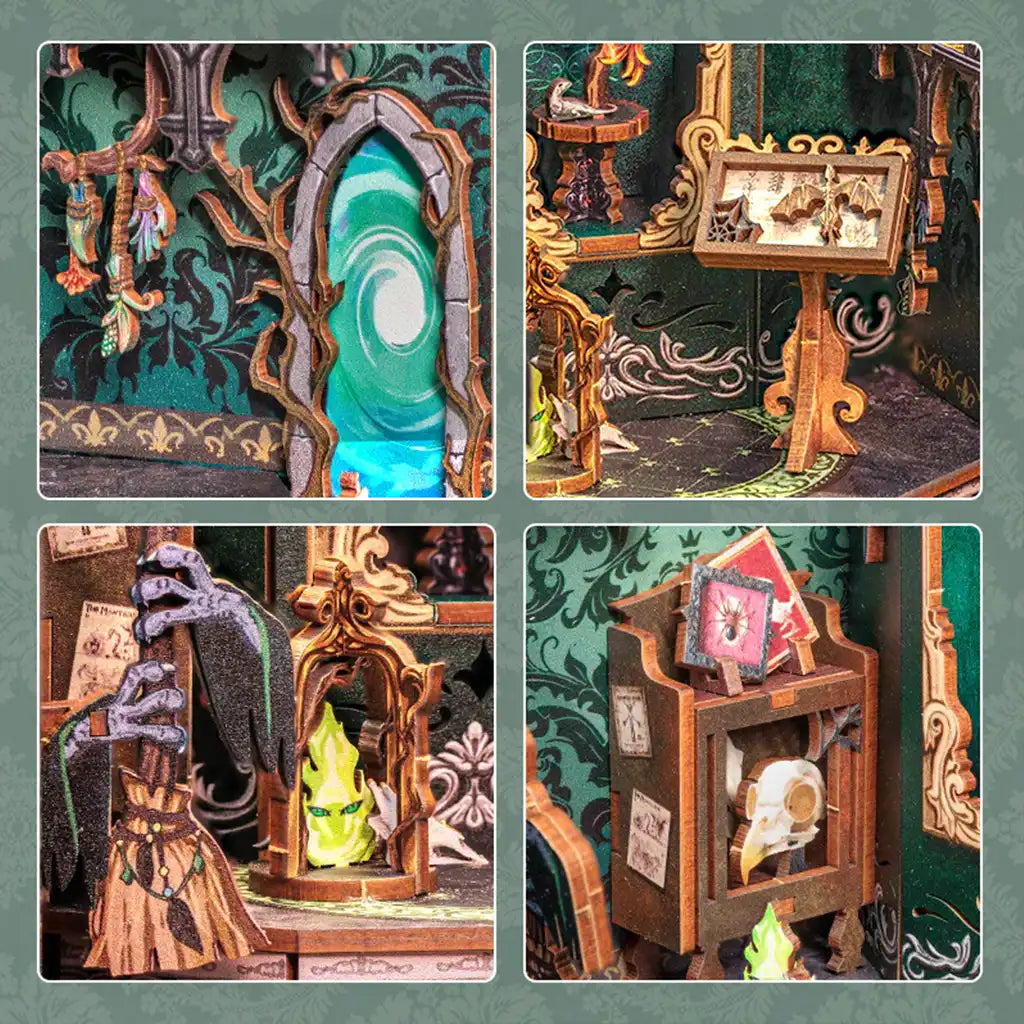Komnata Feniksa - drewniana miniatura, puzzle 3D