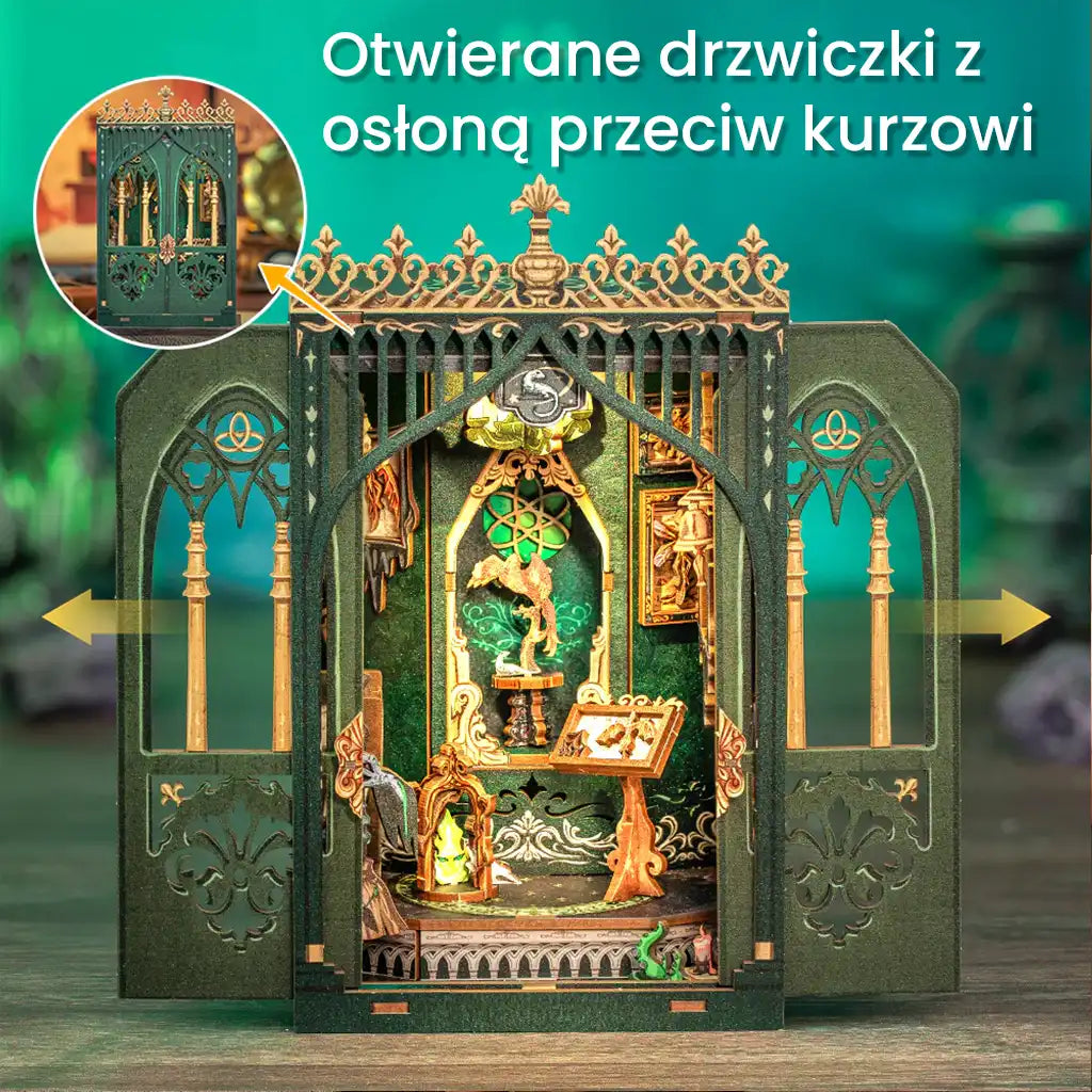 Komnata Feniksa - drewniana miniatura, puzzle 3D