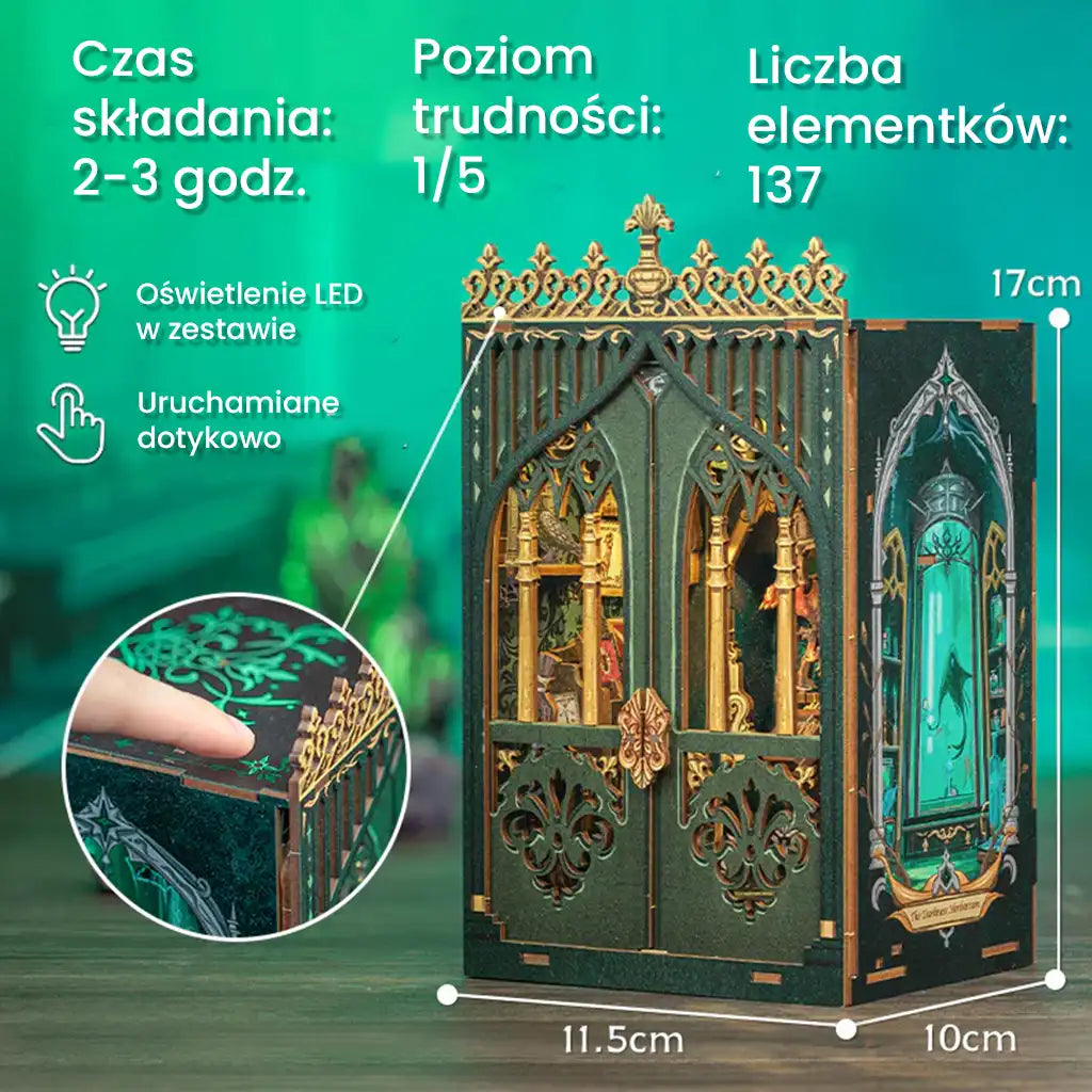 Komnata Feniksa - drewniana miniatura, puzzle 3D