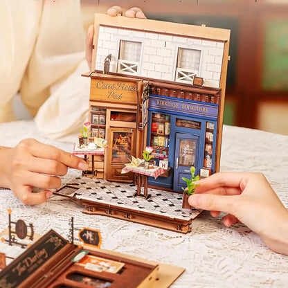 Paryska Uliczka - Drewniana miniatura, Puzzle 3D