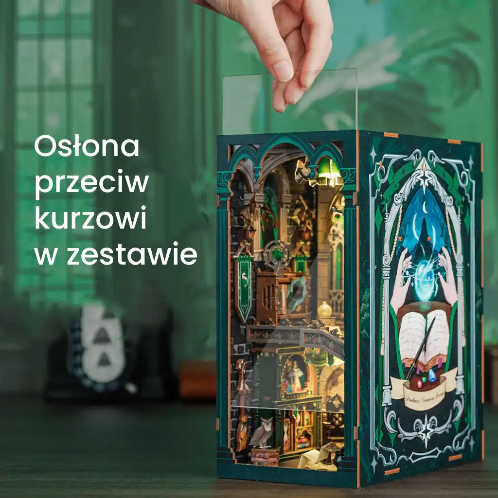 Szkoła Magii - Drewniana miniatura, Puzzle 3D