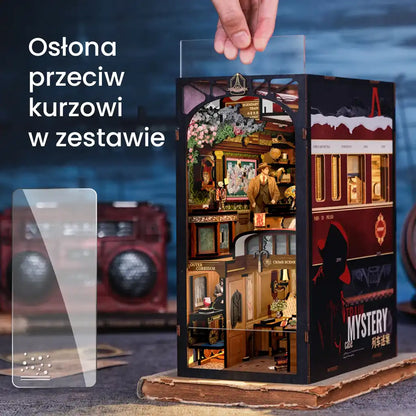 Zagadkowy Pociąg - Drewniana miniatura, Puzzle 3D